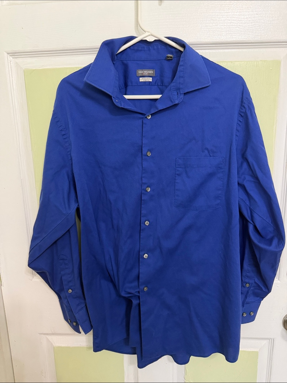 Van Heusen Men's Bright Blue Dress Shirt